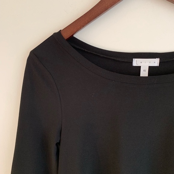 Leith | Crepe Black Trapeze Dress Size XS - Picture 6 of 8